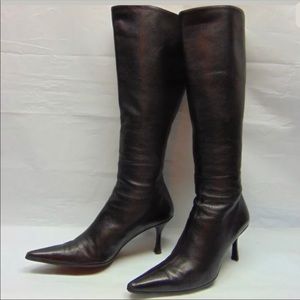 Gucci Stiv. Pelle S. Goma Bali Kid Nero Tall Boot